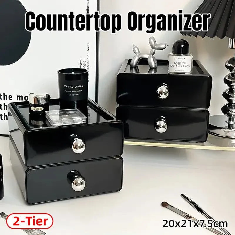 Multi-Layer Desktop Cosmetic Storage Box Office Drawer Organizer Rack Holder